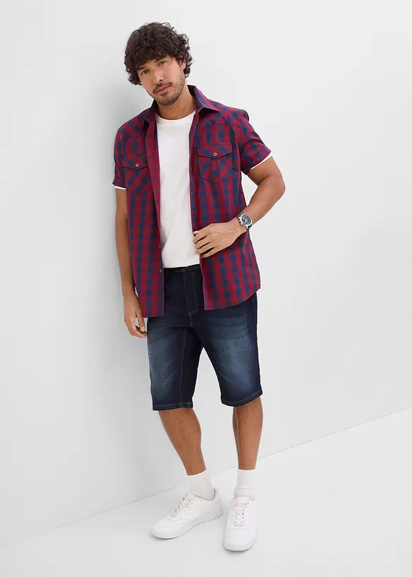 Kort&auml;rmad skjorta av ren bomull, bonprix