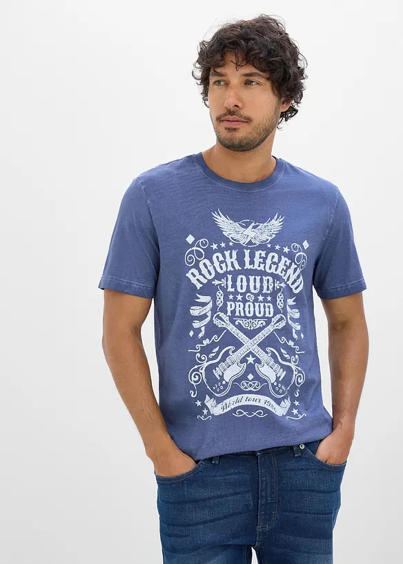 T-shirt med tv&auml;ttad look i ekologisk bomull, bonprix