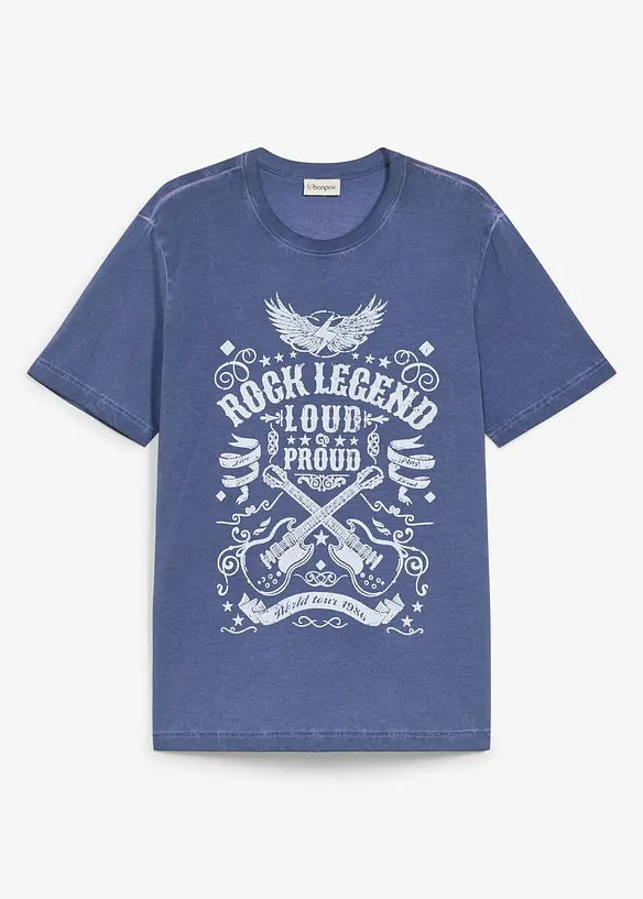 T-shirt med tv&auml;ttad look i ekologisk bomull, bonprix