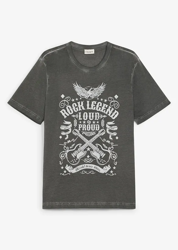 T-shirt med tv&auml;ttad look i ekologisk bomull, bonprix