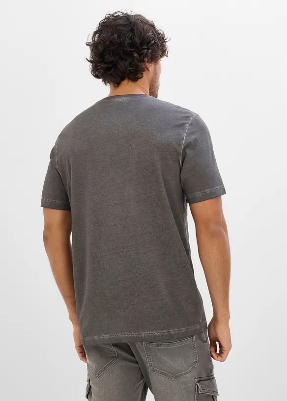 T-shirt med tv&auml;ttad look i ekologisk bomull, bonprix