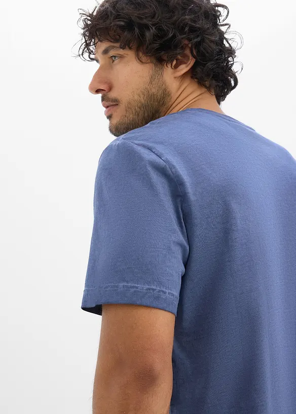 T-shirt med tv&auml;ttad look i ekologisk bomull, bonprix