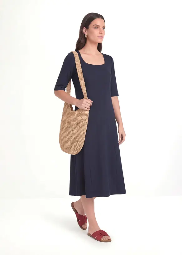 Jerseykl&auml;nning av ekologisk bomull, bonprix