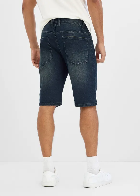 Jeansshorts med res&aring;rmidja, Relaxed Fit, bonprix