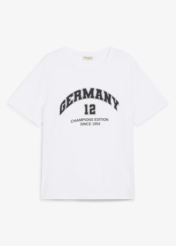 T-shirt av bomull med Germany-tryck, bonprix