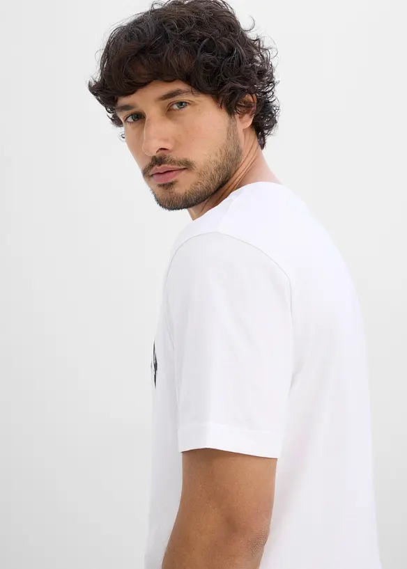 T-shirt av bomull med Germany-tryck, bonprix