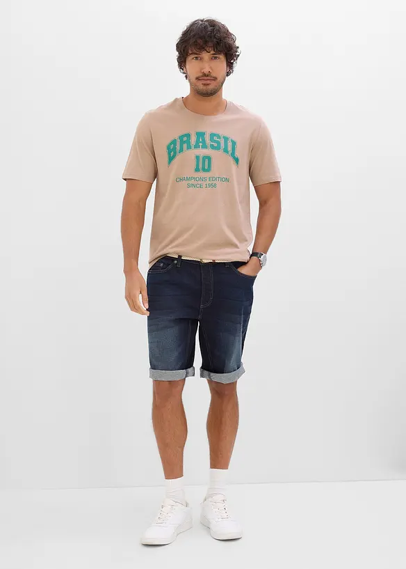 T-shirt av bomull med Brasil-tryck, bonprix