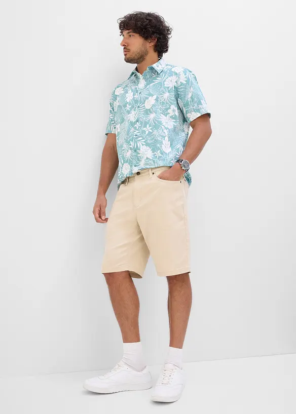 Kort&auml;rmad skjorta i ekologisk bomull, bonprix