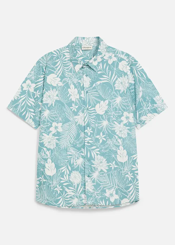 Kort&auml;rmad skjorta i ekologisk bomull, bonprix