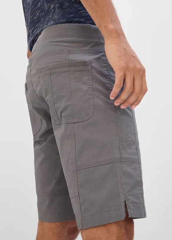 Stretchiga shorts med res&aring;rmidja, Regular Fit, bonprix