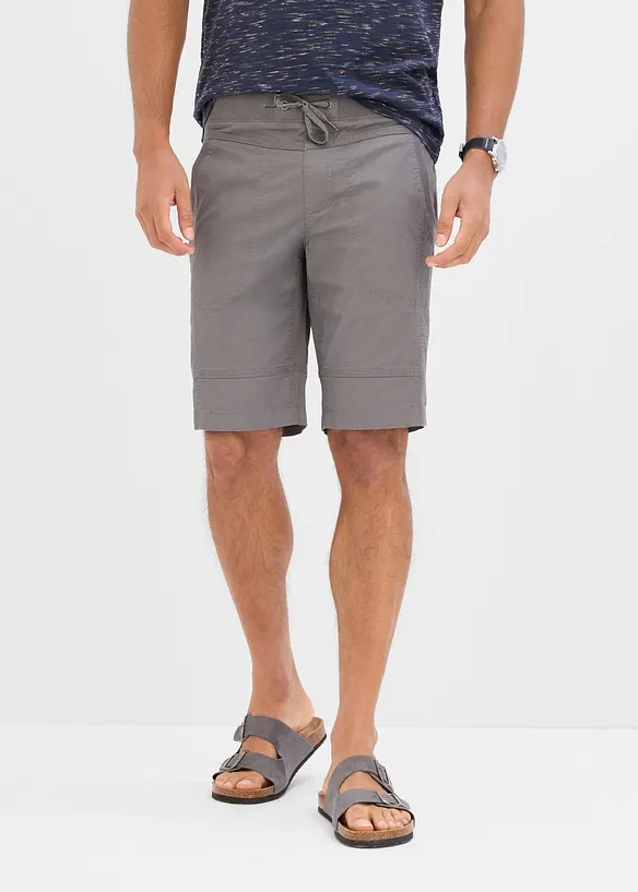 Stretchiga shorts med res&aring;rmidja, Regular Fit, bonprix