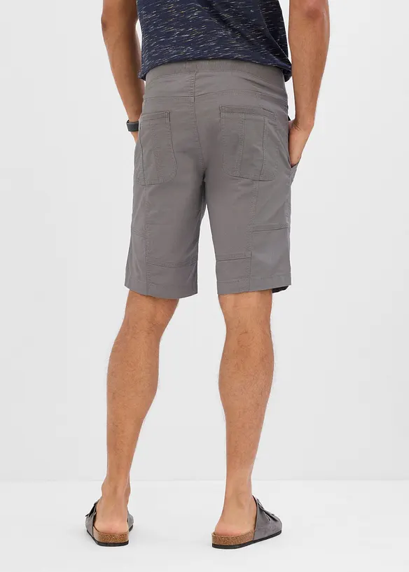 Stretchiga shorts med res&aring;rmidja, Regular Fit, bonprix