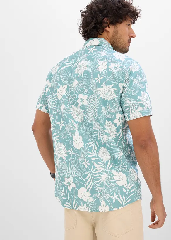 Kort&auml;rmad skjorta i ekologisk bomull, bonprix