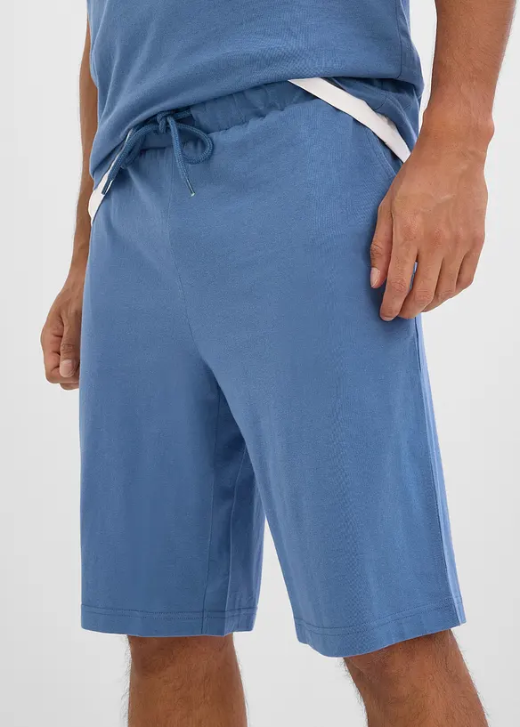 Linne och shorts av ekologisk bomull (2 delar), bonprix