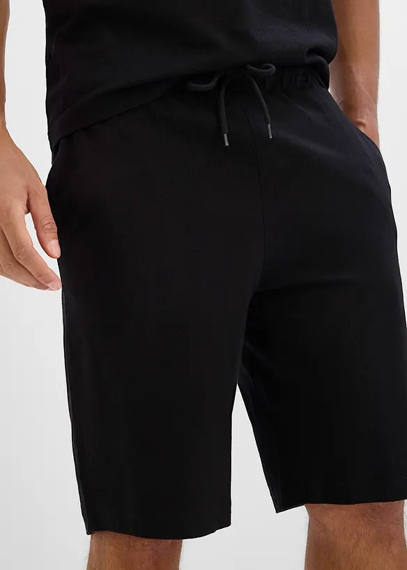 Linne och shorts av ekologisk bomull (2 delar), bonprix