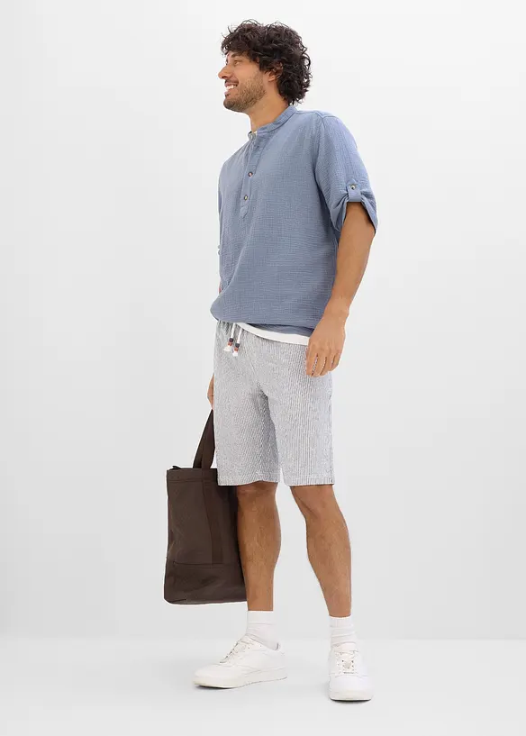 Skjorta av luftig muslin, bonprix