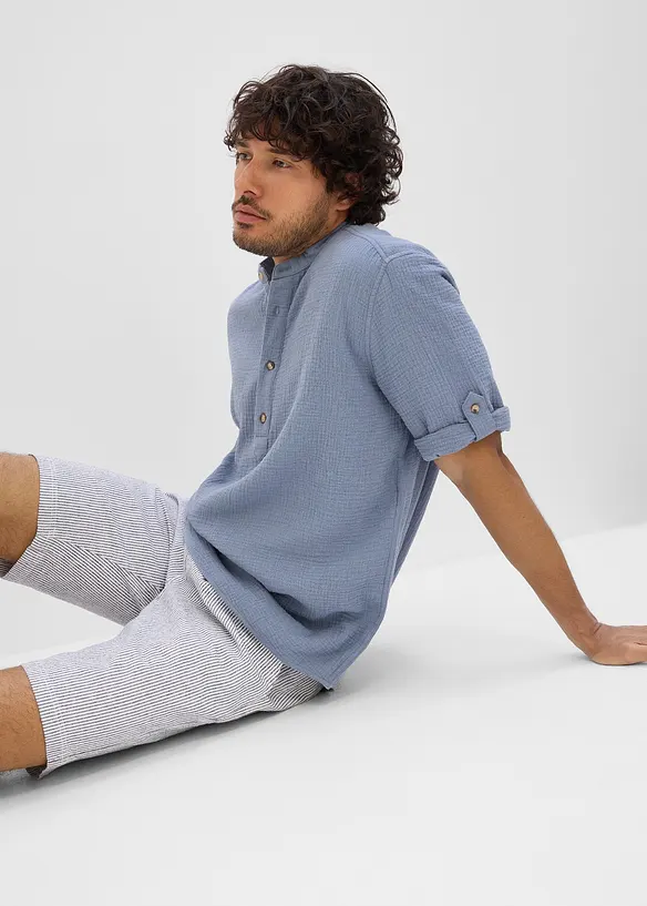 Skjorta av luftig muslin, bonprix