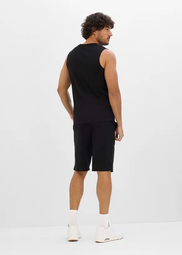 Linne och shorts av ekologisk bomull (2 delar), bonprix