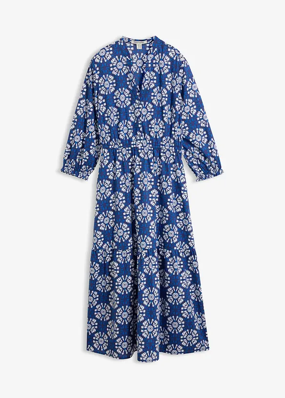 Vid maxikl&auml;nning i bomullsjersey med fickor, bonprix