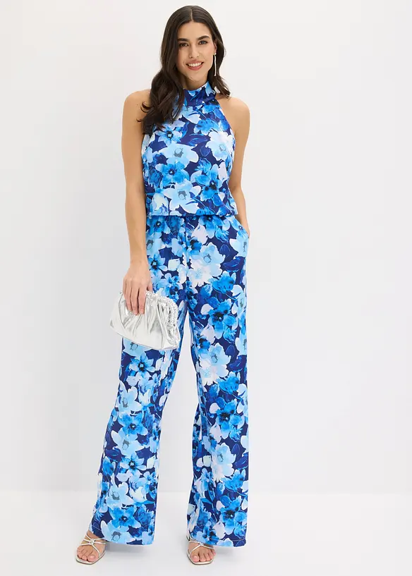 Jumpsuit i gl&auml;nsande satin, bonprix