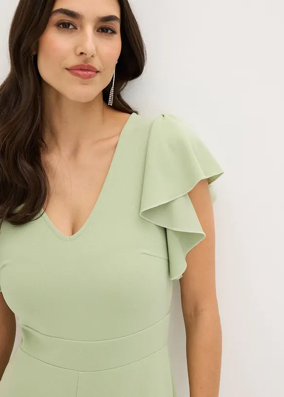 Jumpsuit i kr&auml;pp med struktur, bonprix