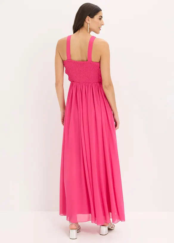 Maxikl&auml;nning i fintr&aring;dig chiffong med drapering, bonprix