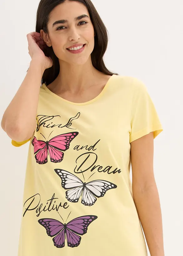 Kort nattlinne i ekologisk bomull, bonprix