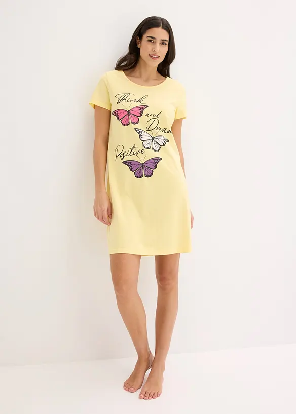 Kort nattlinne i ekologisk bomull, bonprix