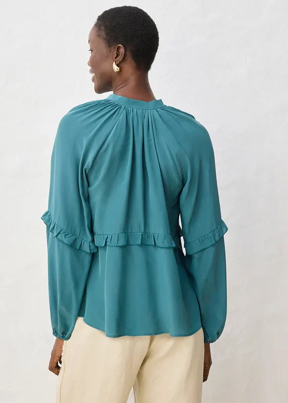 Tunika med sidenandel, bonprix