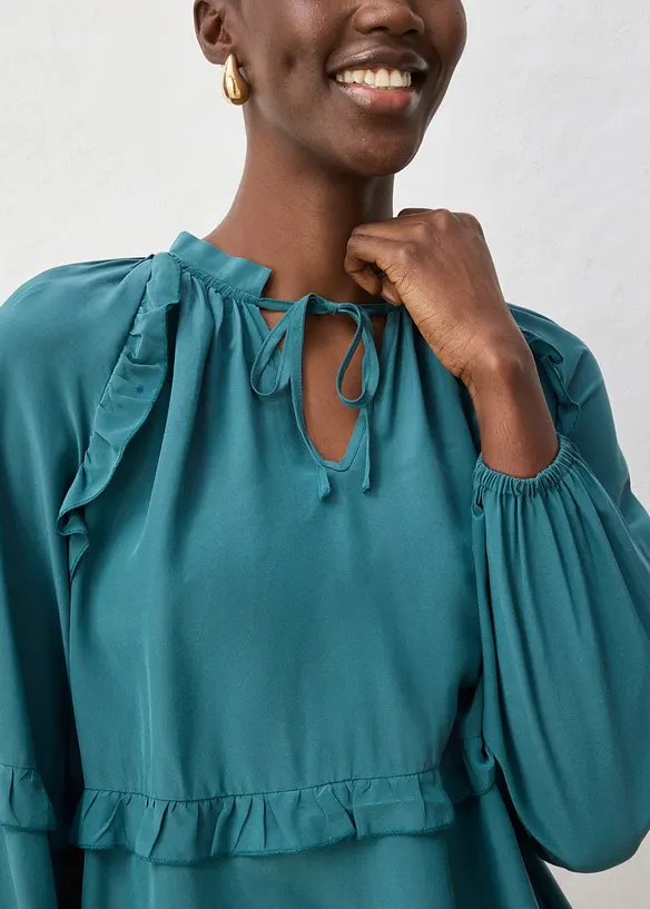 Tunika med sidenandel, bonprix