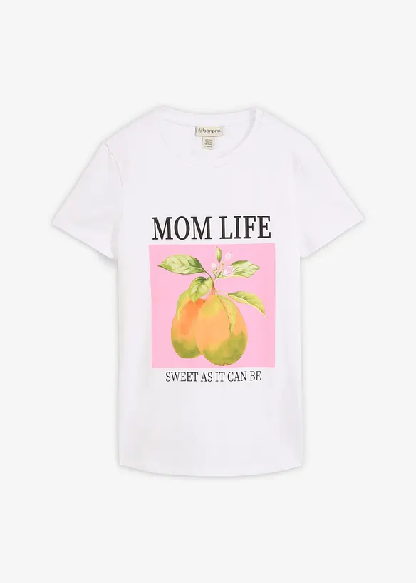 Mamma-/amningstopp i oversizemodell, ekologisk bomull, bonprix