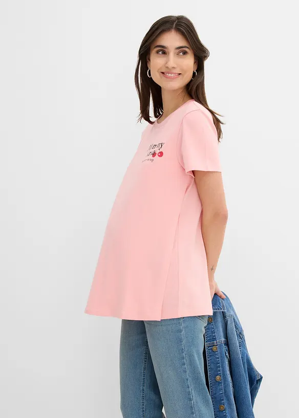 Mamma-/amningstopp med ekologisk bomull, oversizemodell, bonprix