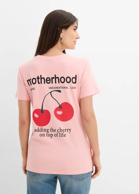 Mamma-/amningstopp med ekologisk bomull, oversizemodell, bonprix