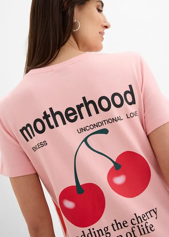 Mamma-/amningstopp med ekologisk bomull, oversizemodell, bonprix