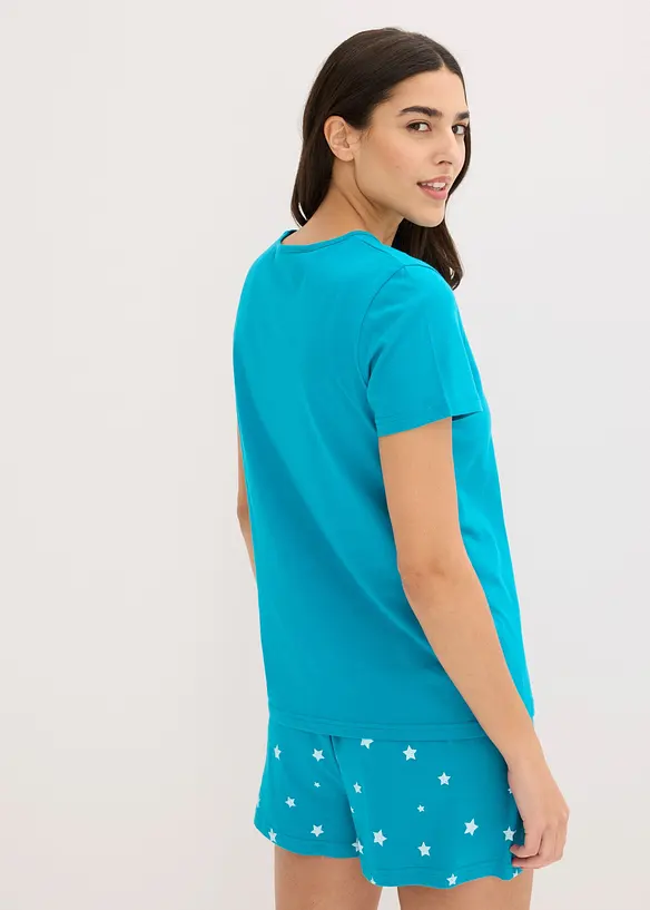 Kort pyjamas av bomull (2-pack), bonprix