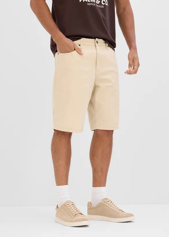Stretchiga bermudas, klassisk passform, bonprix
