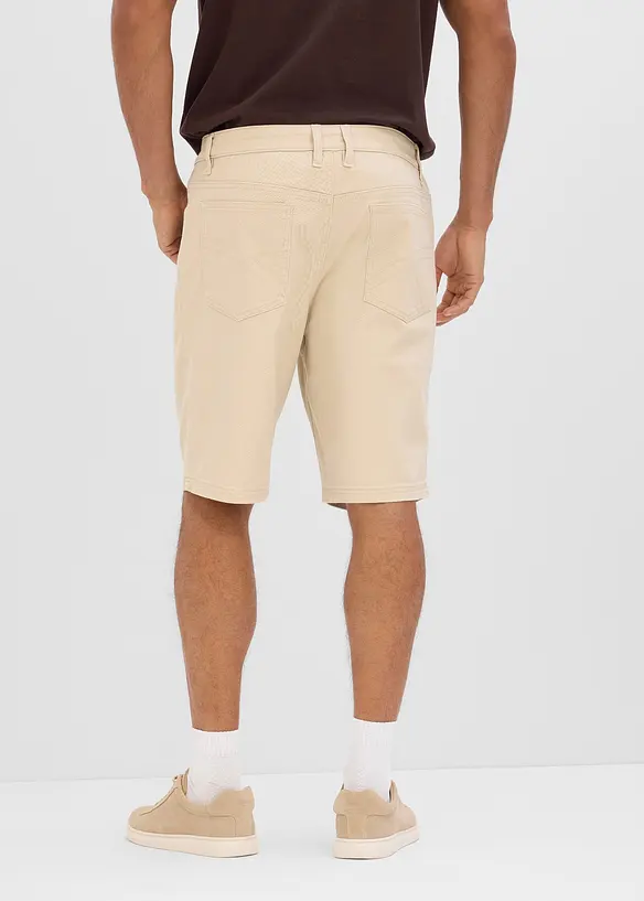 Stretchiga bermudas, klassisk passform, bonprix
