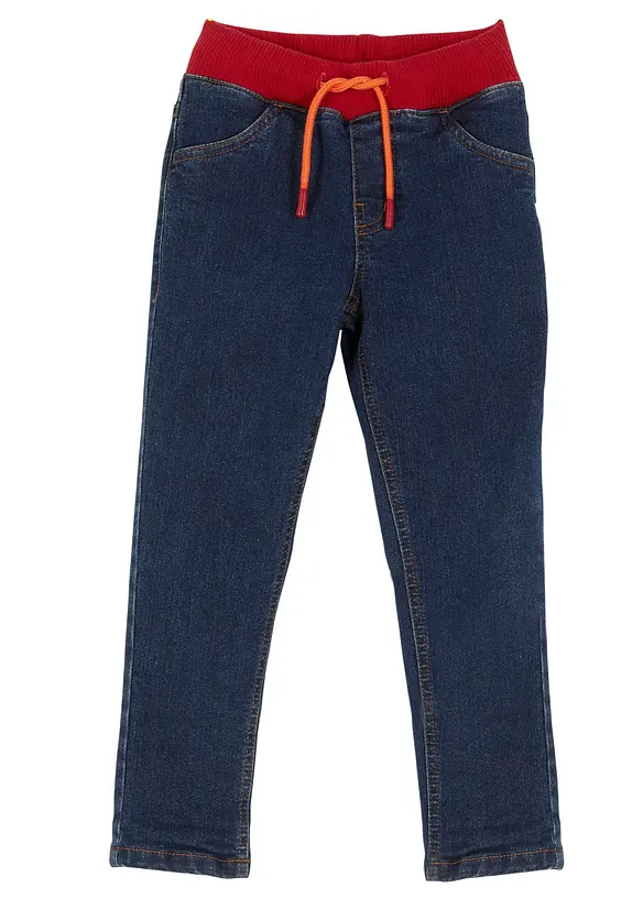 Termojeans med jerseyfoder f&ouml;r barn, bonprix