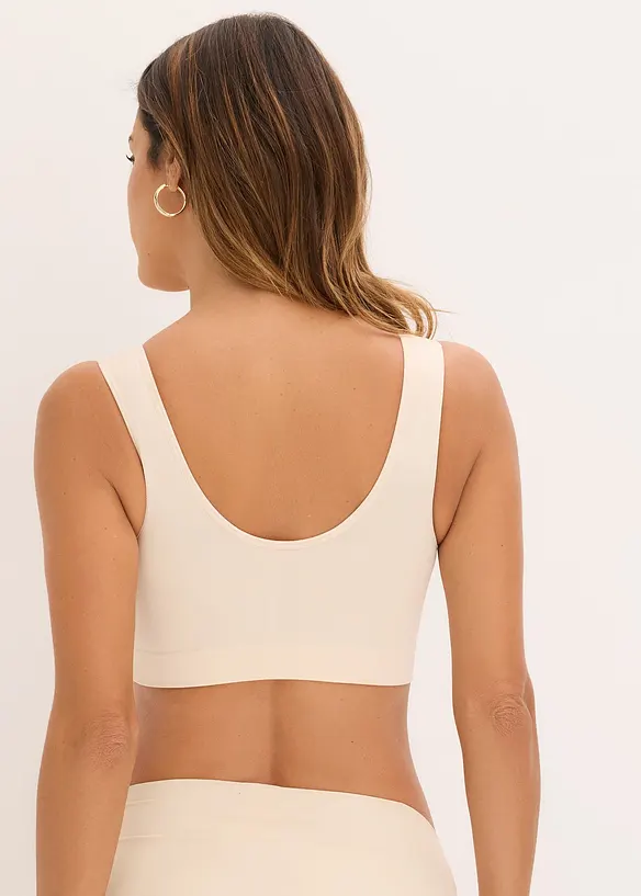 S&ouml;ml&ouml;s BH-topp fr&aring;n Feel Comfort (2-pack), bonprix