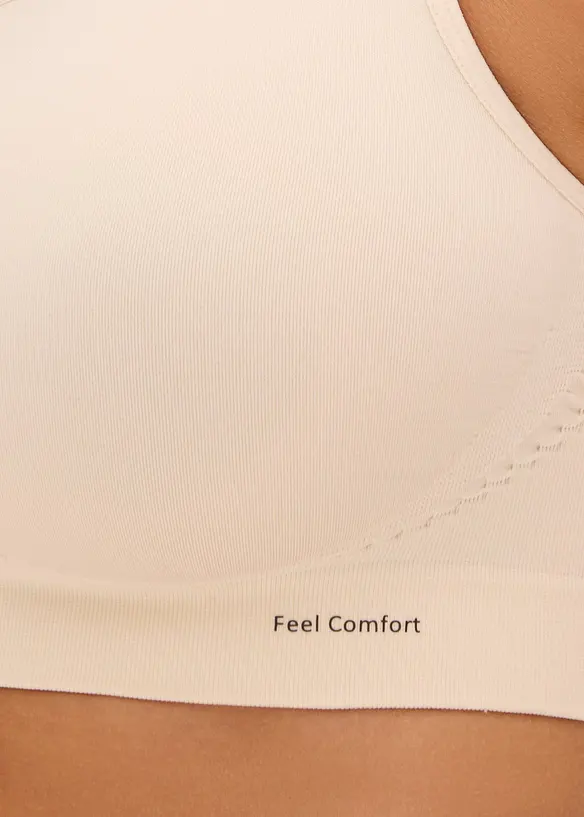 S&ouml;ml&ouml;s BH-topp fr&aring;n Feel Comfort (2-pack), bonprix