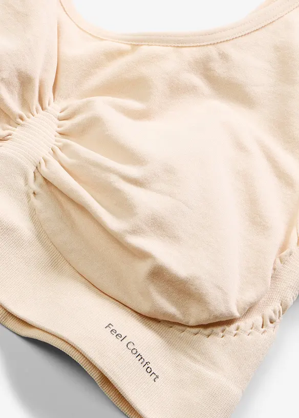 S&ouml;ml&ouml;s BH-topp fr&aring;n Feel Comfort (2-pack), bonprix