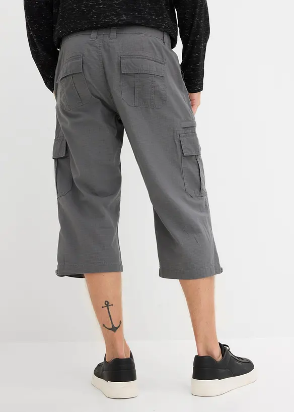 L&aring;nga cargoshorts av ren bomull, normal passform, bonprix