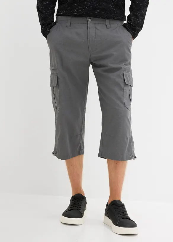 L&aring;nga cargoshorts av ren bomull, normal passform, bonprix