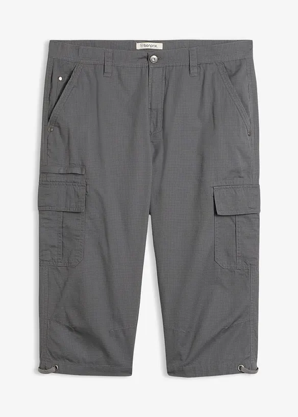 L&aring;nga cargoshorts av ren bomull, normal passform, bonprix