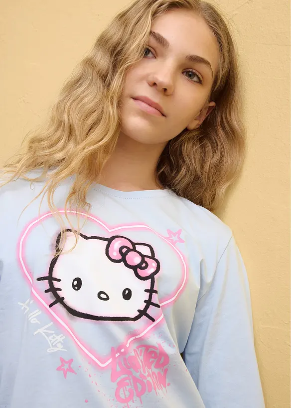 L&aring;ng&auml;rmad Hello Kitty-topp i bomull, Hello Kitty