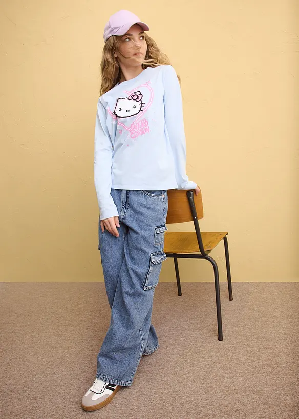 L&aring;ng&auml;rmad Hello Kitty-topp i bomull, Hello Kitty