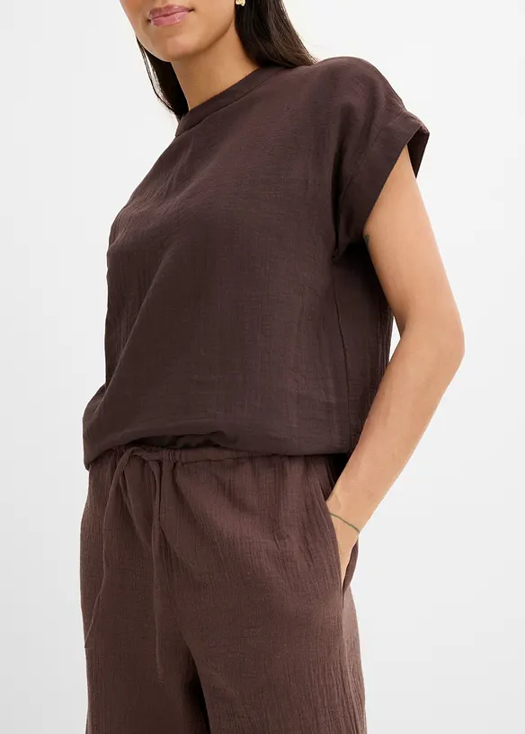 Byxa i bomullsmuslin, bonprix