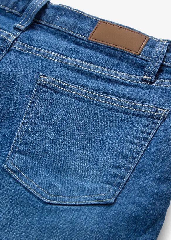 Jeansshorts med Mid Waist, bonprix