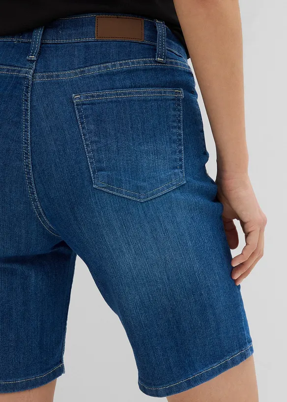 Jeansshorts med Mid Waist, bonprix
