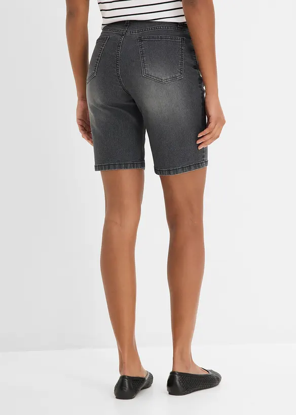 Jeansshorts med Mid Waist, bonprix